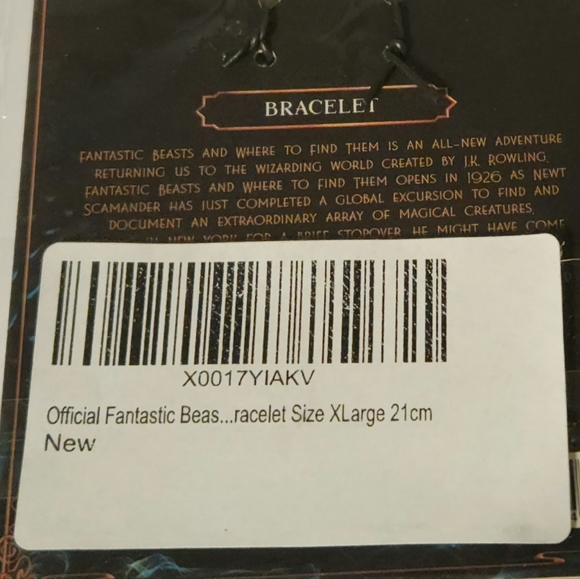 X-Large, Fantastic Beasts Brown Charm Bracelet - Picture 2 of 5